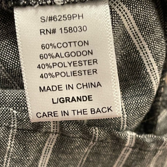 Love Tree High Waisted Shorts Grey and White Large - Picture 4 of 4